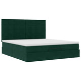 Struttura Letto Pouf con Materassi 180x200 cm Velluto