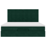 Struttura Letto Pouf con Materassi 180x200 cm Velluto