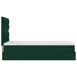 Struttura Letto Pouf con Materassi 90x190 cm in Velluto