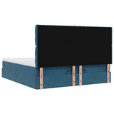 Struttura Letto Pouf con Materassi 160x200 cm Velluto