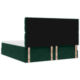 Struttura Letto Pouf con Materassi 200x200 cm Velluto