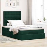 Struttura Letto Pouf con Materassi 120x190 cm Velluto