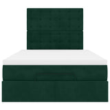 Struttura Letto Pouf con Materassi 120x190 cm Velluto
