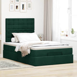 Struttura Letto Pouf con Materassi 120x200 cm Velluto