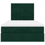 Struttura Letto Pouf con Materassi 120x200 cm Velluto