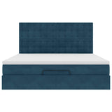 Struttura Letto Pouf con Materassi 160x200 cm Velluto