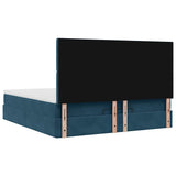 Struttura Letto Pouf con Materassi 160x200 cm Velluto