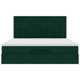 Struttura Letto Pouf con Materassi 180x200 cm Velluto