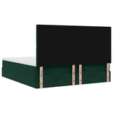 Struttura Letto Pouf con Materassi 180x200 cm Velluto