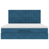 Struttura Letto Pouf con Materassi 180x200 cm Velluto