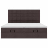 Struttura Letto Pouf con Materassi 160x200 cm in Tessuto