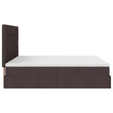 Struttura Letto Pouf con Materassi 160x200 cm in Tessuto