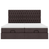Struttura Letto Pouf con Materassi 160x200 cm in Tessuto