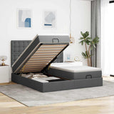 Struttura Letto Pouf con Materassi 160x200 cm in Tessuto