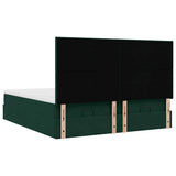 Struttura Letto Pouf con Materassi 200x200 cm Velluto