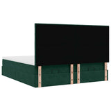 Struttura Letto Pouf con Materassi 200x200 cm Velluto
