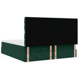 Struttura Letto Pouf con Materassi 180x200 cm Velluto