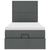 Struttura Letto Pouf con Materasso 90x190 cm in Tessuto
