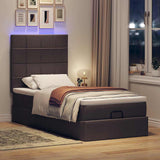 Struttura Letto Pouf con Materasso 80x200 cm in Tessuto