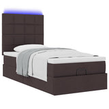 Struttura Letto Pouf con Materasso 80x200 cm in Tessuto