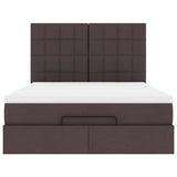 Struttura Letto Pouf con Materasso 140x200 cm in Tessuto