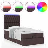 Struttura Letto Pouf con Materasso 80x200 cm in Tessuto