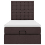 Struttura Letto Pouf con Materasso 80x200 cm in Tessuto