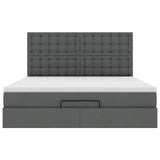 Struttura Letto Pouf con Materasso 160x200 cm in Tessuto