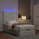 Struttura Letto Pouf con Materassi 80x200 cm in Velluto