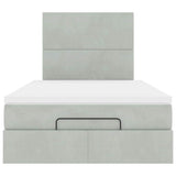 Struttura Letto Pouf con Materassi 120x200 cm Velluto