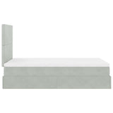 Struttura Letto Pouf con Materassi 120x200 cm Velluto