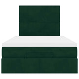 Struttura Letto Pouf con Materassi 120x200 cm Velluto