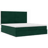 Struttura Letto Pouf con Materassi 180x200 cm Velluto