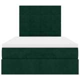 Struttura Letto Pouf con Materassi 120x190 cm Velluto