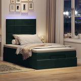 Struttura Letto Pouf con Materassi 120x200 cm Velluto