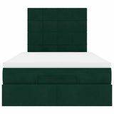 Struttura Letto Pouf con Materassi 120x200 cm Velluto