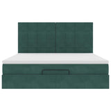 Struttura Letto Pouf con Materassi 180x200 cm Velluto