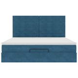 Struttura Letto Pouf con Materassi 180x200 cm Velluto