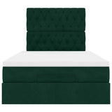 Struttura Letto Pouf con Materassi 120x190 cm Velluto