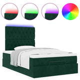 Struttura Letto Pouf con Materassi 120x200 cm Velluto