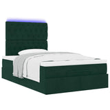 Struttura Letto Pouf con Materassi 120x200 cm Velluto