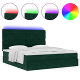 Struttura Letto Pouf con Materassi 160x200 cm Velluto