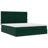Struttura Letto Pouf con Materassi 160x200 cm Velluto