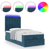 Struttura Letto Pouf con Materassi 80x200 cm Velluto