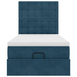 Struttura Letto Pouf con Materassi 80x200 cm Velluto