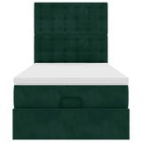 Struttura Letto Pouf con Materassi 90x190 cm in Velluto