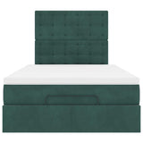 Struttura Letto Pouf con Materassi 120x200 cm Velluto