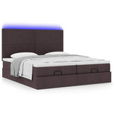 Struttura Letto Pouf con Materassi 160x200 cm in Tessuto