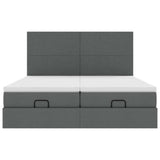 Struttura Letto Pouf con Materassi 180x200 cm in Tessuto