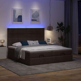 Struttura Letto Pouf con Materassi 160x200 cm in Tessuto